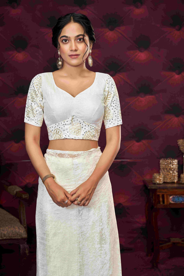 White Work Blouse